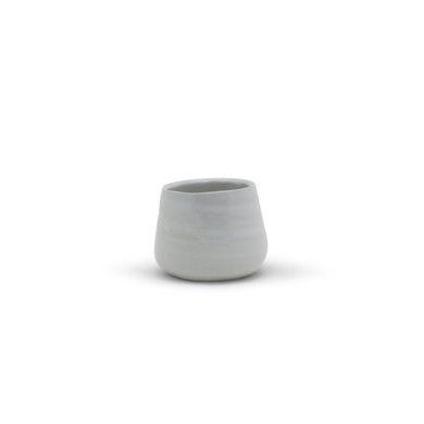 CUB6403WT Small White Bowl Pot - 3" H (24 pcs)