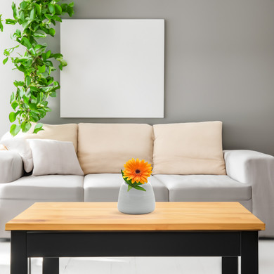 CUB6405WT Medium White Bowl Pot - 5" H (12 pcs)