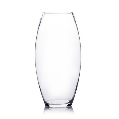 VFV0414 - Clear Bullet Urn Glass Vase - 4" x 14"