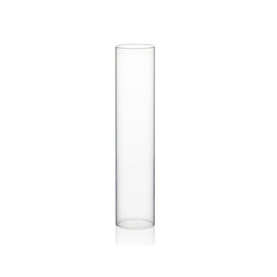 HST0314 - Clear Hurricane Candle Shade Chimney Tube  [No Bottom] - 3" x 14"