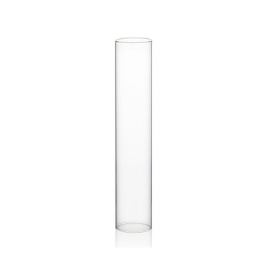 HST0316 - Clear Hurricane Candle Shade Chimney Tube (NO Bottom) -  3" x 16" (12 pcs/case)