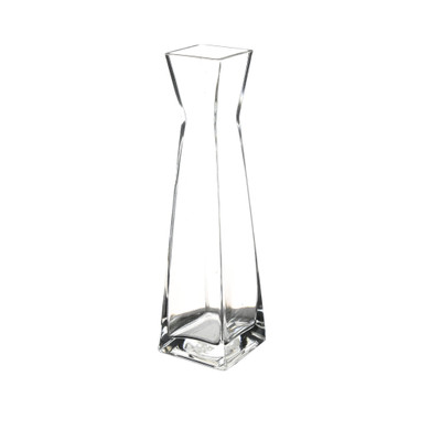 VBD1212 - Clear Pinched Bud Vase - 12"