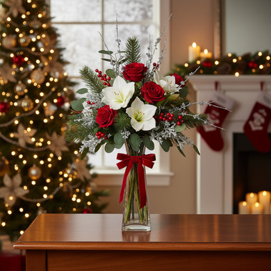 VBD1212 - Clear Pinched Bud Vase - 12"