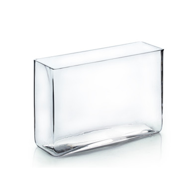 VBV3107 - Rectangular Glass Block Vase - 3" x 10" x 7" (6 pcs/case)