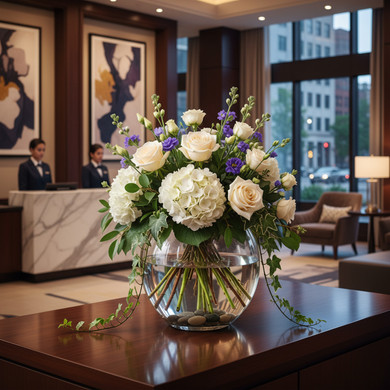 VBW0608 Clear Bubble Bowl Vase - 7.5"x8" (4pcs)