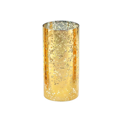 HST0306GS - Gold Speckled Glass Hurricane Candle Shade Chimney Tube [No Bottom] - 3" x 6"