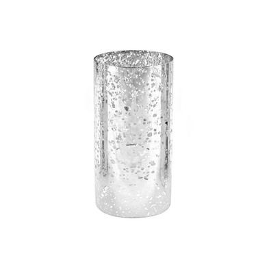 HST0508SS - Silver Speckled Glass Hurricane Candle Shade Chimney Tube [No Bottom] - 5" x 8"