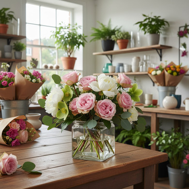 VMB0005 - Cube Vase with Lip, Machine Pressed - 4.8" (Various Colors)