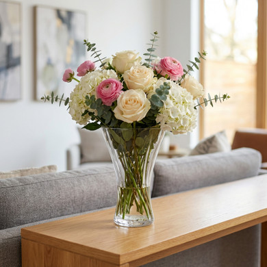 VTC1508 - Flared Fluted Twist Vase - 8"