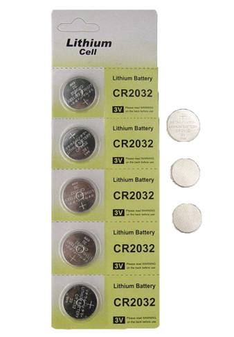 BATT2032 - CR2032 Lithium Coin Cell Battery, 3-Volt