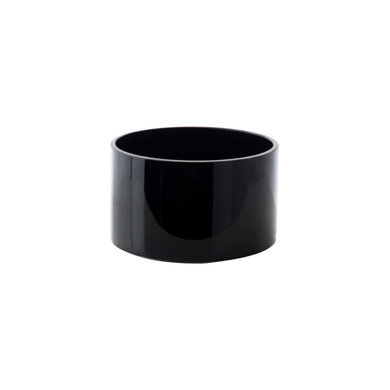 VCY0604BK - Black Glass Cylinder Vase - 6" x 4"