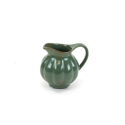 CPV2705PB - Small Dark Green Ceramic Pitcher Pot Vase - 5" H (16 pcs/case)