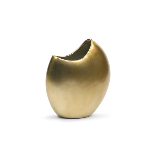 CUD5111GD Half Moon Vase in Gold - 11" H (6 pcs)