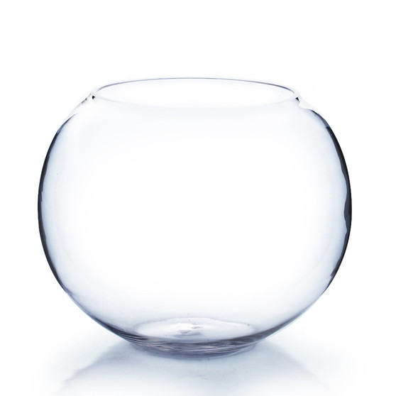 VBW1008 - Clear Bubble Bowl Vase - 10"x8"