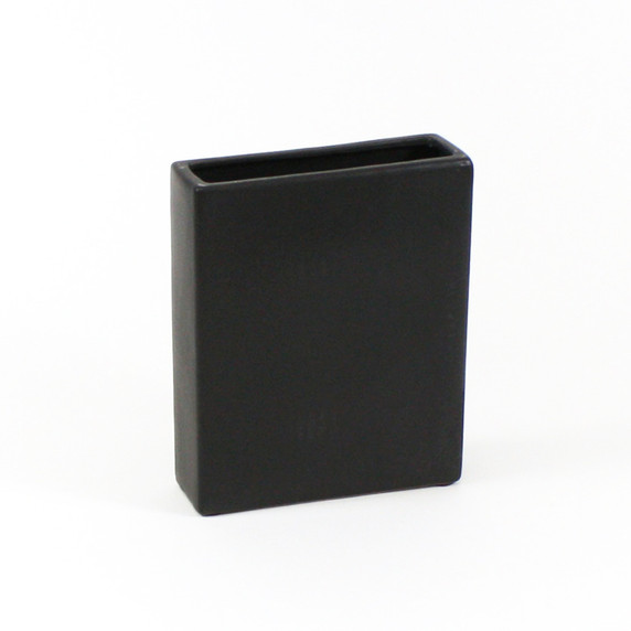 CBR8310BK - Black Tall Flat Rectangle - 8"x2.5"x10" H