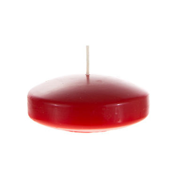 CGA064-R - 3" Floating Disc Candles - Red