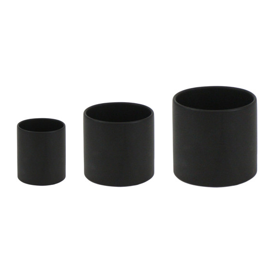 CYL0004BK - Black Ceramic Cylinder - 4" (24 pcs/case)