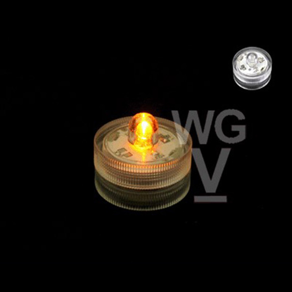 LED04AM Amber Submersible LED Decor Lights - Reusable