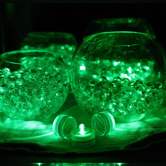 LED04GN Green Submersible LED Decor Lights  - Reusable