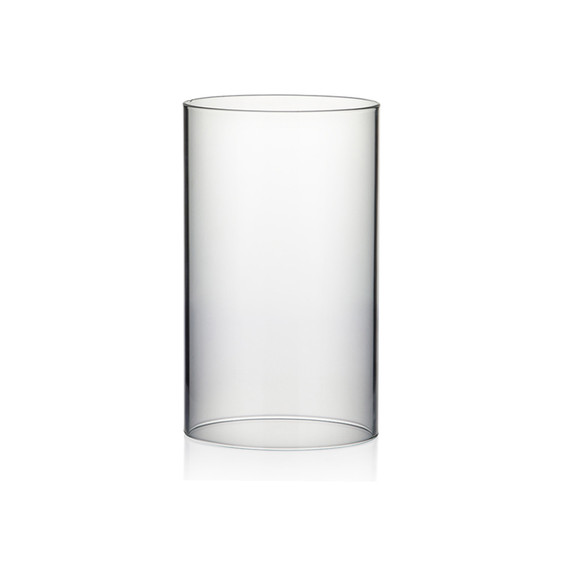 HST4708 - Clear Hurricane Candle Shade Chimney Tube (NO Bottom) -  4.7" x 8" (12 pcs/case)