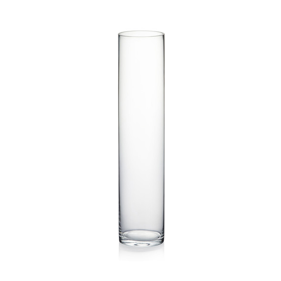 4" Diameter Glass Cylinder Vase  (Various Heights - Under 18")