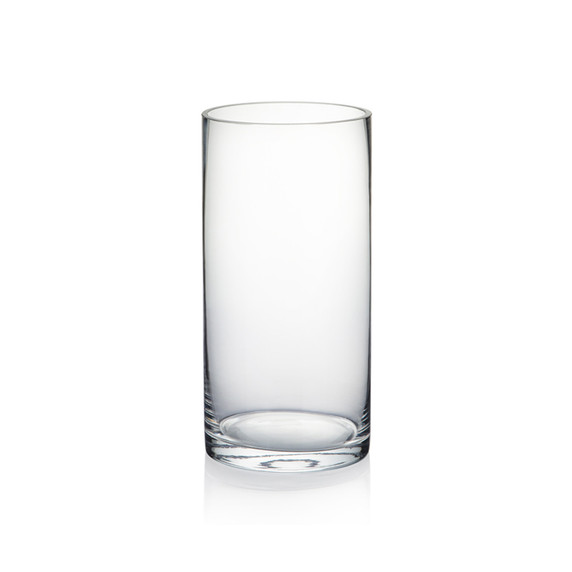 4" Diameter Glass Cylinder Vase  (Various Heights - Under 18")