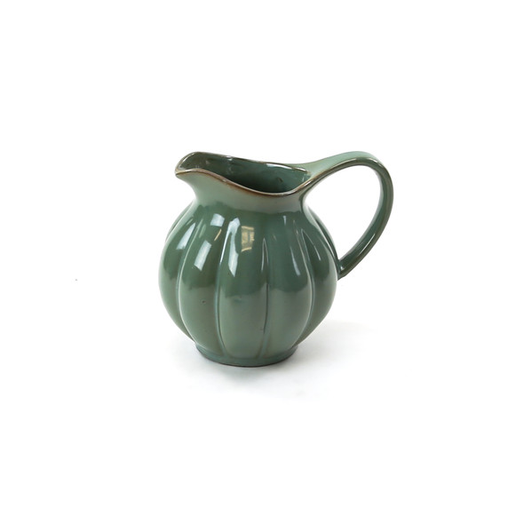 CPV2707PB - Medium Dark Green Ceramic Pitcher Pot Vase - 5.6" H (8 pcs/case)