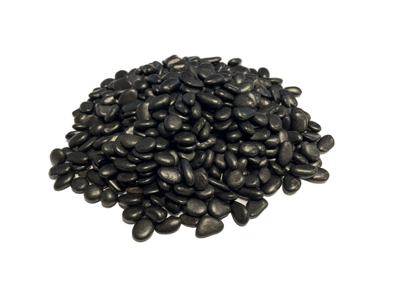 03011BK - Black Pebble Cobblestones - 1.1 LB Bag