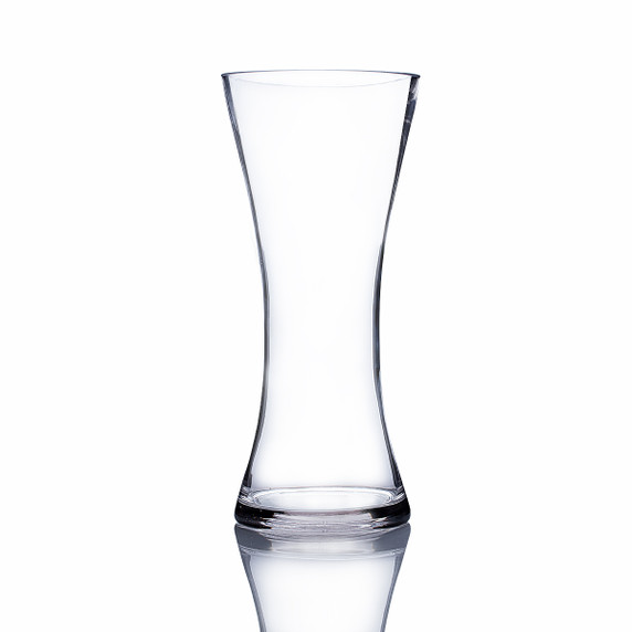 VCK0912 - Clear Glass Round Gathering Vase - 12"