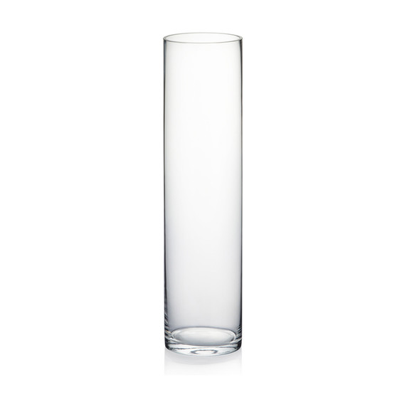 3" Diameter Glass Cylinder Vase  (Various Heights)