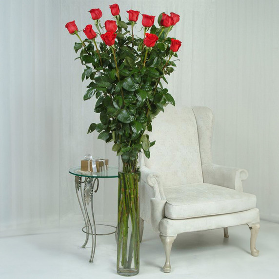 VCY0424 - Tall Cylinder Glass Vase - 4"x24" (6 pcs/case)