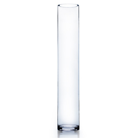 VCY0424 - Tall Cylinder Glass Vase - 4"x24" (6 pcs/case)