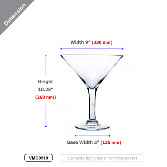 VMG0823 - Martini Glass Vase - 8x 23x 6