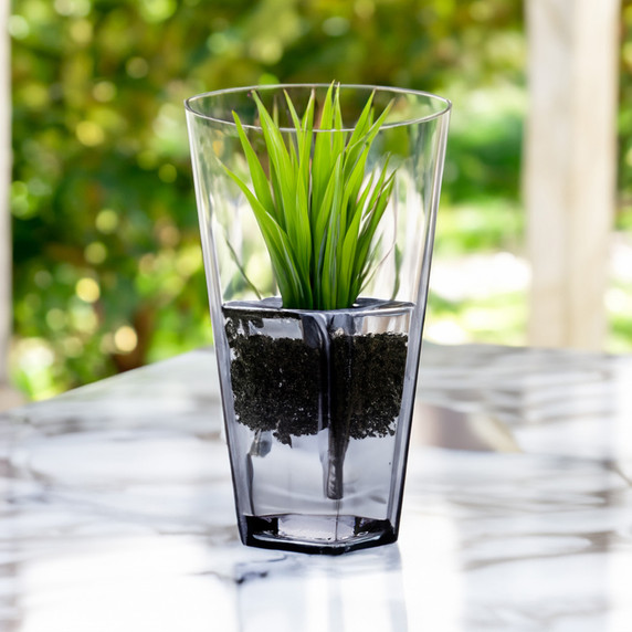 VTB0616 - Taper Down Block Vase - 16"