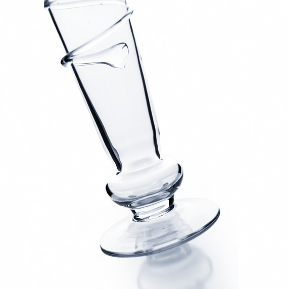 VTV1124 - Swirly Pilsner Glass Trumpet Vase - 24"