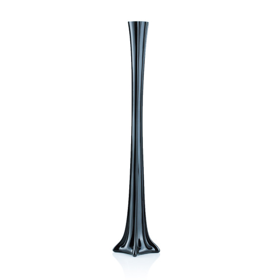 VTW0124BK - Black Tower Vase - 2"x24"