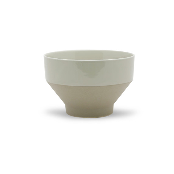 CBT1110GY Unique Tapered Bowl in Grey - 10" Diameter x 6.5" H (4 pcs)