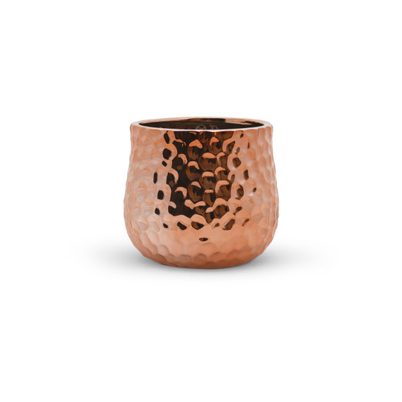 CUB5307RG Unique Textured Rose Gold Pot - 7.5" W x 6.5" H (6 pcs)