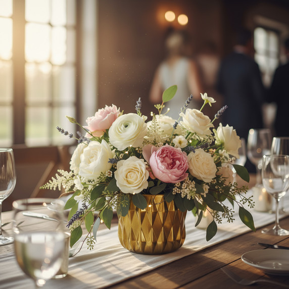 CUD8904GD - Small Unique Gold Ceramic Pot - 4.5" W x 4" H