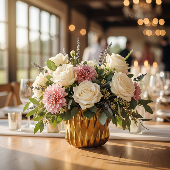 CUD8905GD - Medium Unique Gold Ceramic Pot - 5.1"