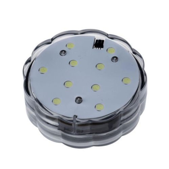 LED14 - White w/RGB Remote Control LED Light Base - 2.7" (1 pc)
