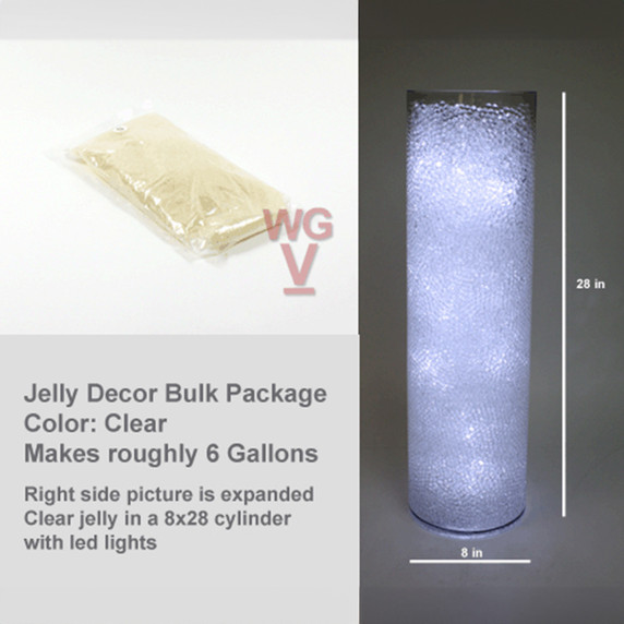 JDCL03 - Jelly Decor -  Clear, Small Jelly [BULK BAG]