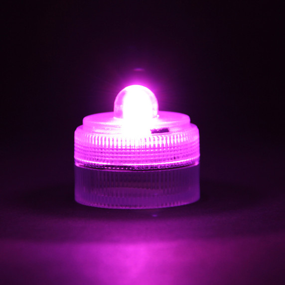 LED03PR RC Submersible LED Decor Light - Purple (10 pcs) - Optional Remote Control Available