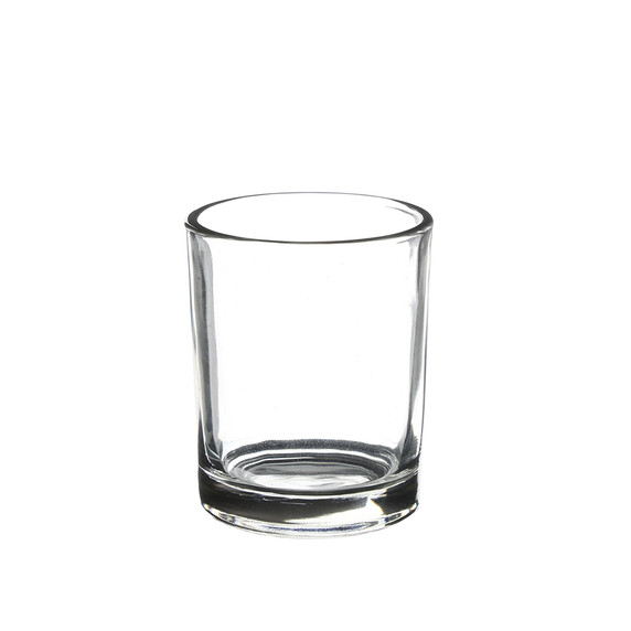 VCY0002 - Small Cylinder Glass Votive Candle Holder (Machined) - 2" x 2.4" (144 pcs/case)