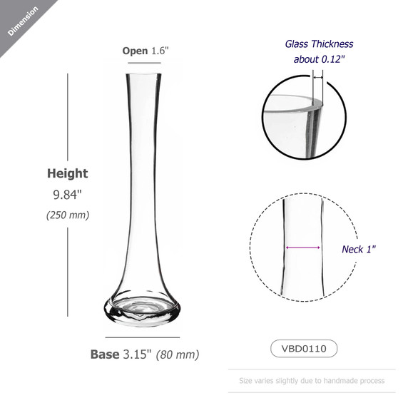 VBD0110 - Medium Bud Vase - 10"