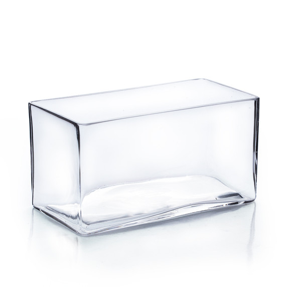 VBV4408 - Glass Rectangular Planter Box Vase - 4" x 4" x 8" (12 pcs/case)