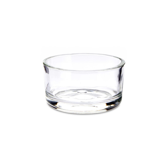 VOT0201 - Clear Glass Tealight Candle Holder - 1.25"x2"