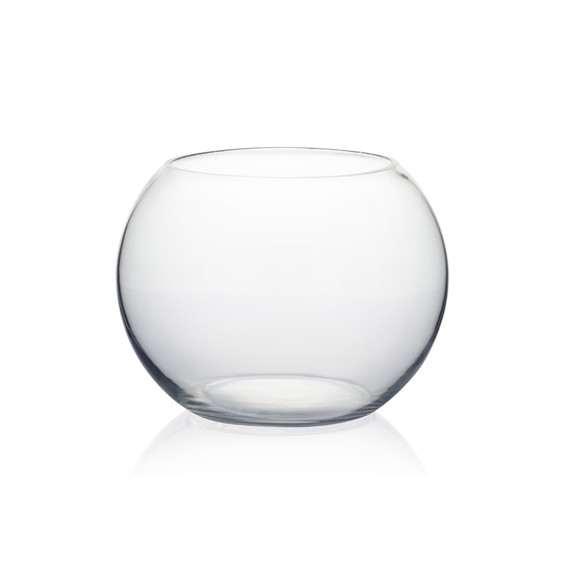VBW0008A - Everyday Clear Glass Bubble Bowl Vase - 8"