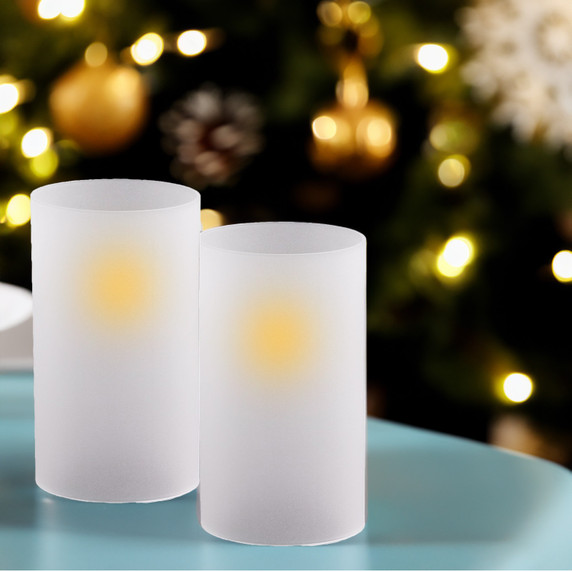 HST0408FR - Frosted Glass Hurricane Candle Shade Chimney Tube [No Bottom] - 4" x 8"