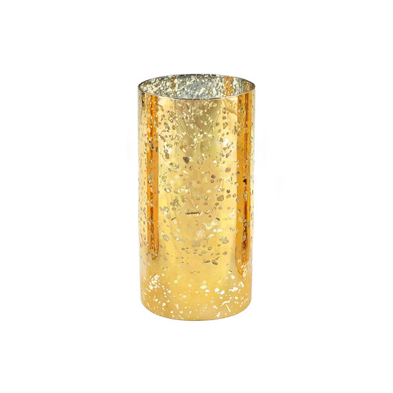 HST0508GS - Gold Speckled Glass Hurricane Candle Shade Chimney Tube [No Bottom] - 5" x 8"